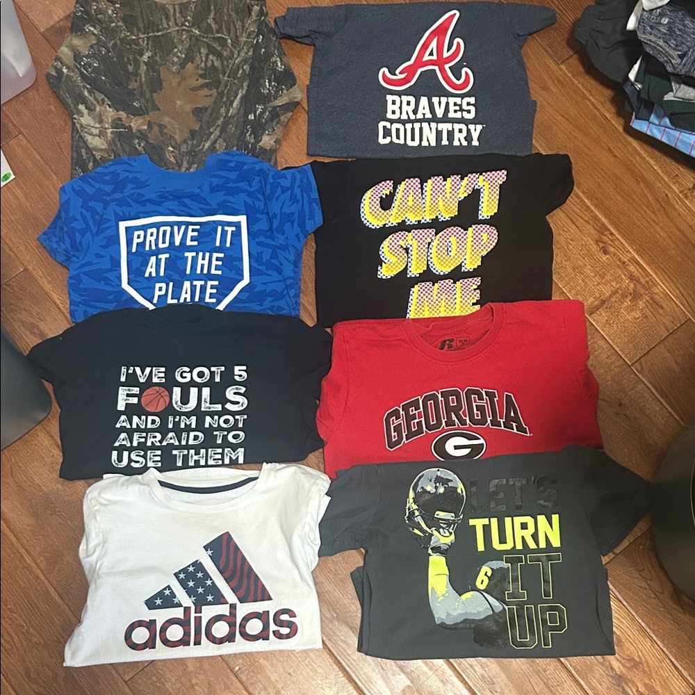 8 assorted boys shirts
